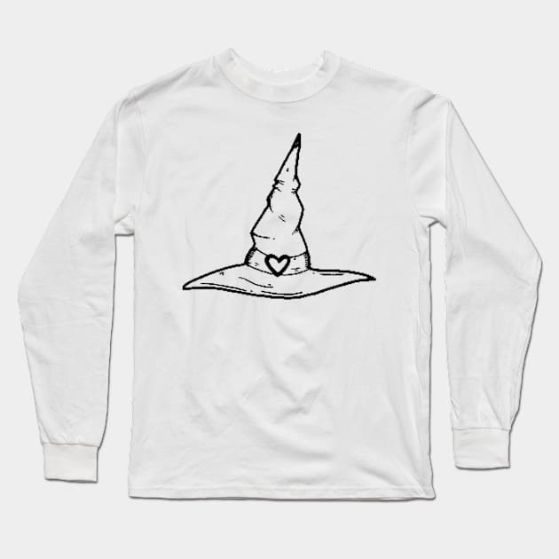 witch hat Long Sleeve T-Shirt by thecaoan